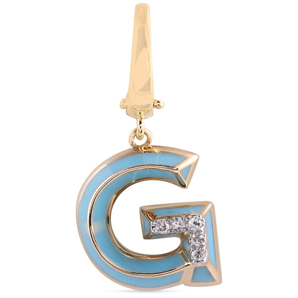 Luxury Promise Ceramic Alphabet charm RDCH0031RB-G RDCH0031RB-G