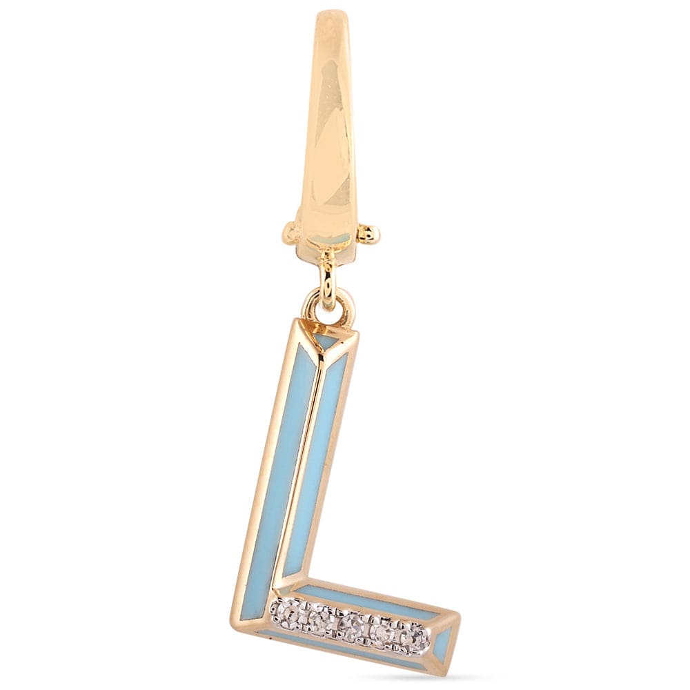 Luxury Promise Ceramic Alphabet charm RDCH0031RB-L RDCH0031RB-L