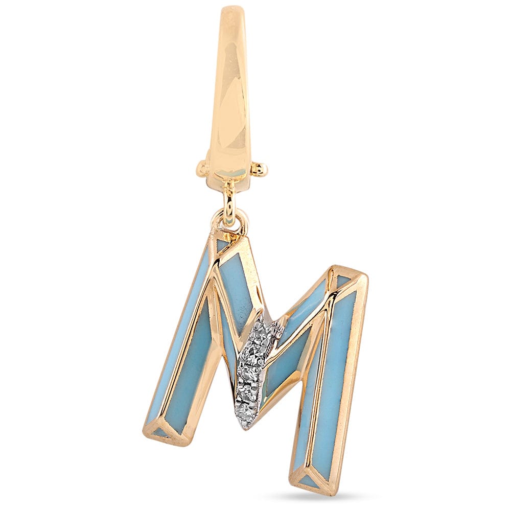 Luxury Promise Ceramic Alphabet charm RDCH0031RB-M RDCH0031RB-M