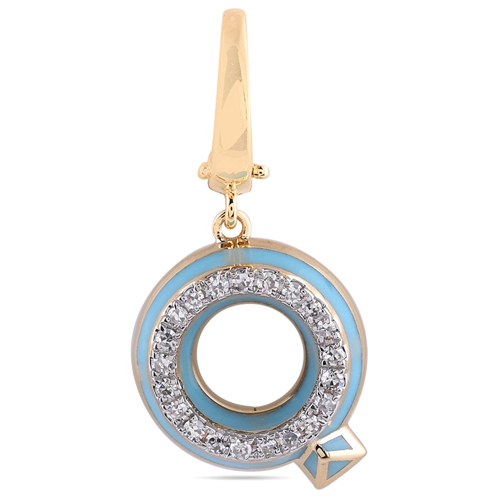 Luxury Promise Ceramic Alphabet charm RDCH0031RB-Q RDCH0031RB-Q