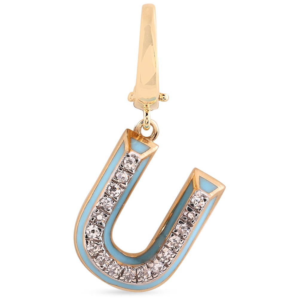 Luxury Promise Ceramic Alphabet charm RDCH0031RB-U RDCH0031RB-U