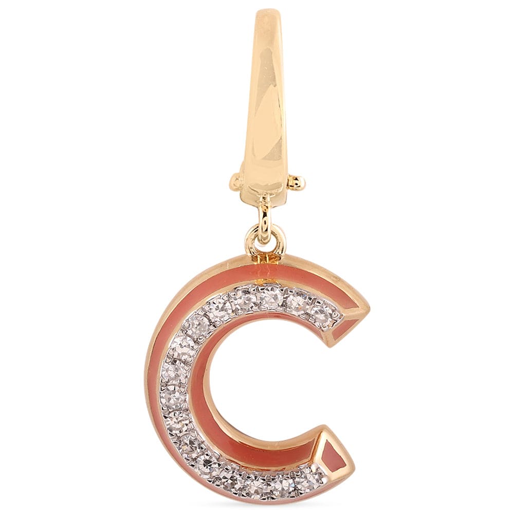 Luxury Promise Ceramic Alphabet charm RDCH0031SC-C RDCH0031SC-C