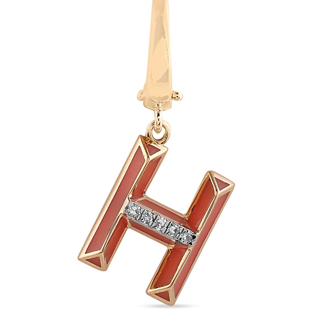 Luxury Promise Ceramic Alphabet charm RDCH0031SC-H RDCH0031SC-H