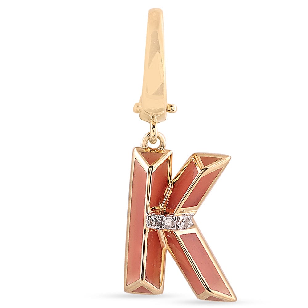 Luxury Promise Ceramic Alphabet charm RDCH0031SC-K RDCH0031SC-K