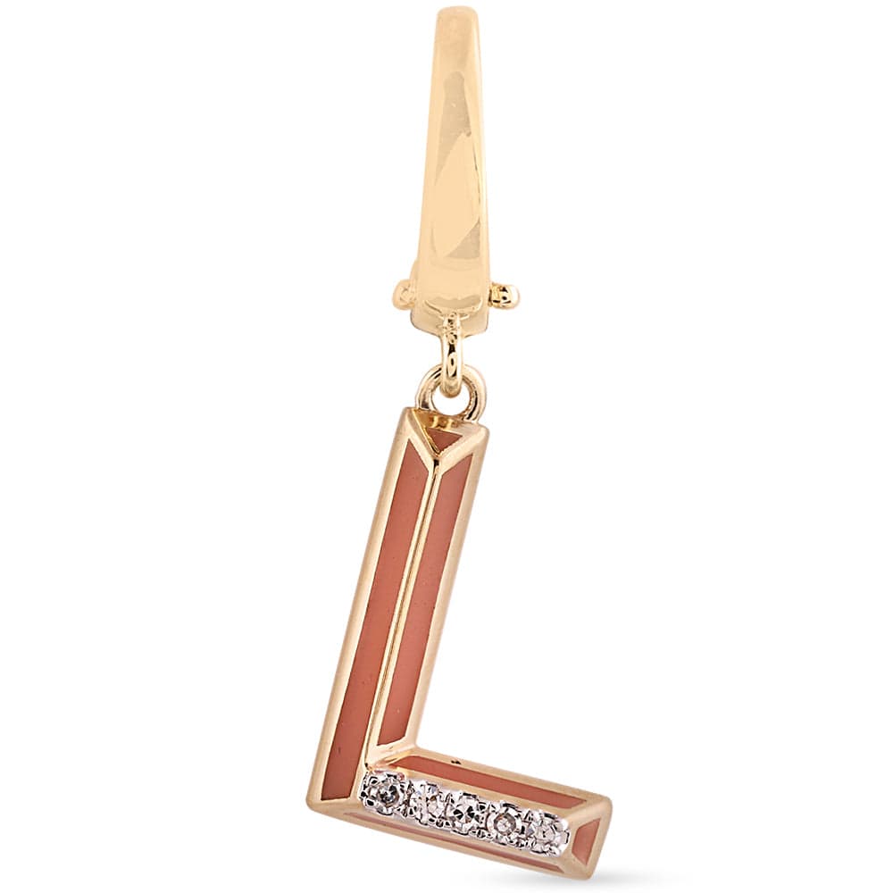 Luxury Promise Ceramic Alphabet charm RDCH0031SC-L RDCH0031SC-L