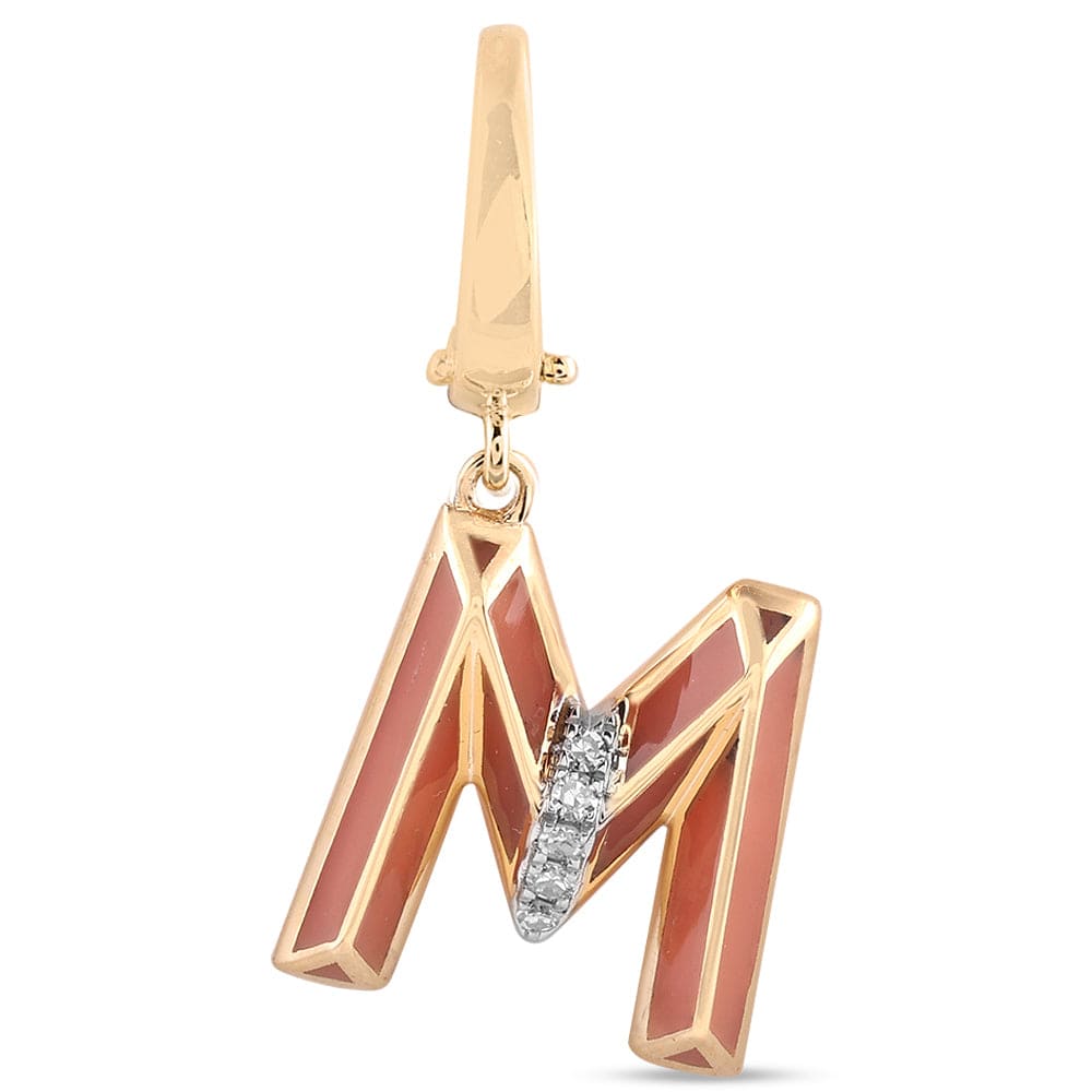 Luxury Promise Ceramic Alphabet charm RDCH0031SC-M RDCH0031SC-M