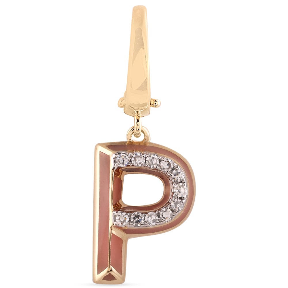 Luxury Promise Ceramic Alphabet charm RDCH0031SC-P RDCH0031SC-P