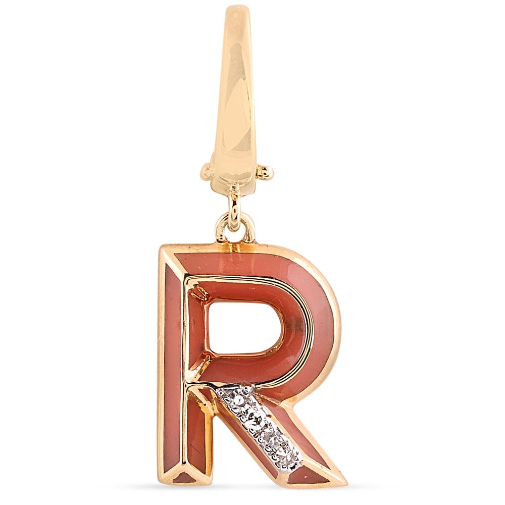 Luxury Promise Ceramic Alphabet charm RDCH0031SC-R RDCH0031SC-R