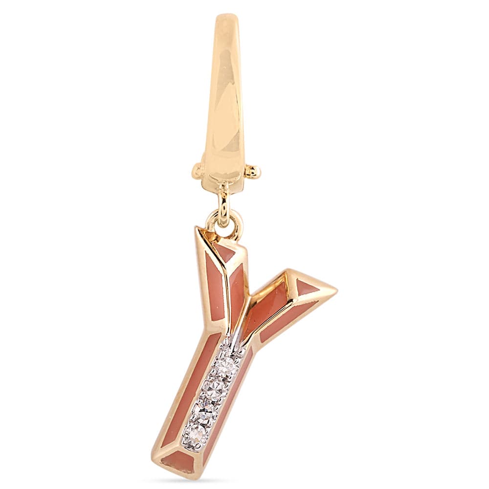 Luxury Promise Ceramic Alphabet charm RDCH0031SC-Y RDCH0031SC-Y