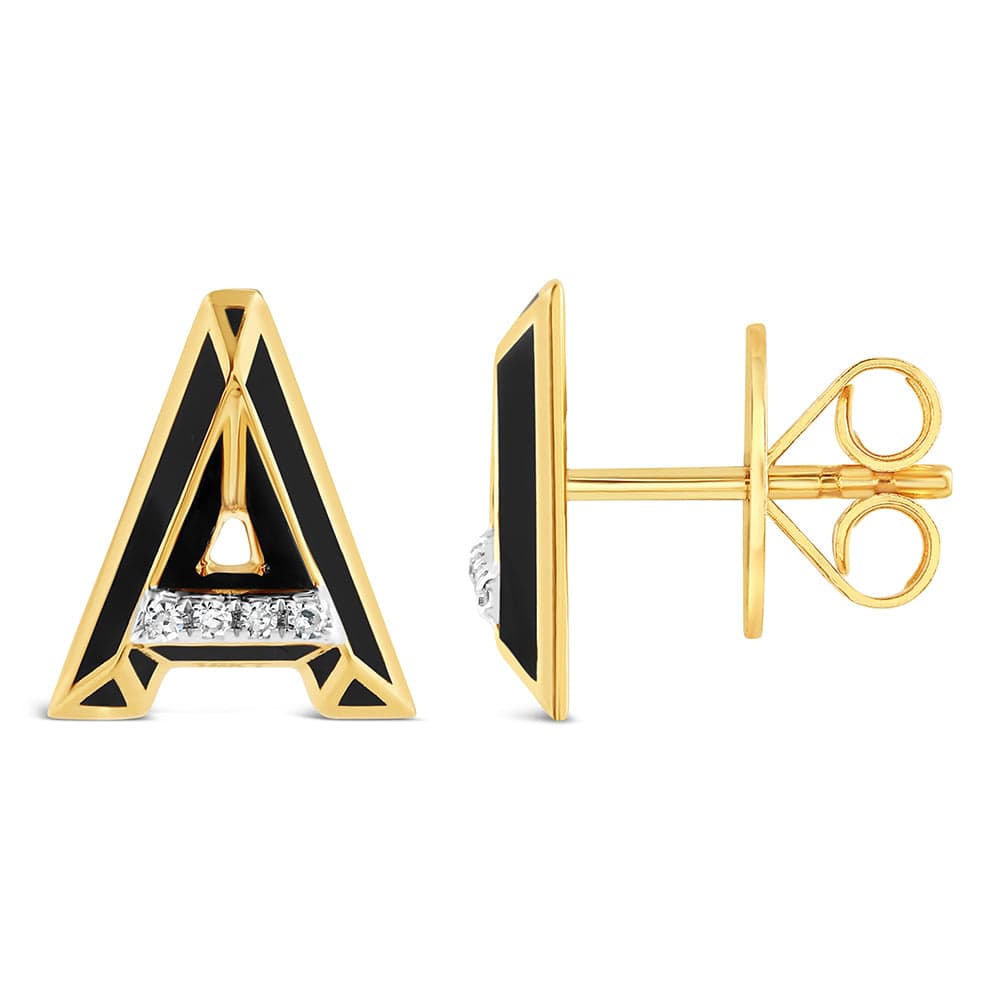 Luxury Promise Ceramic alphabet stud RDE00048PB-A