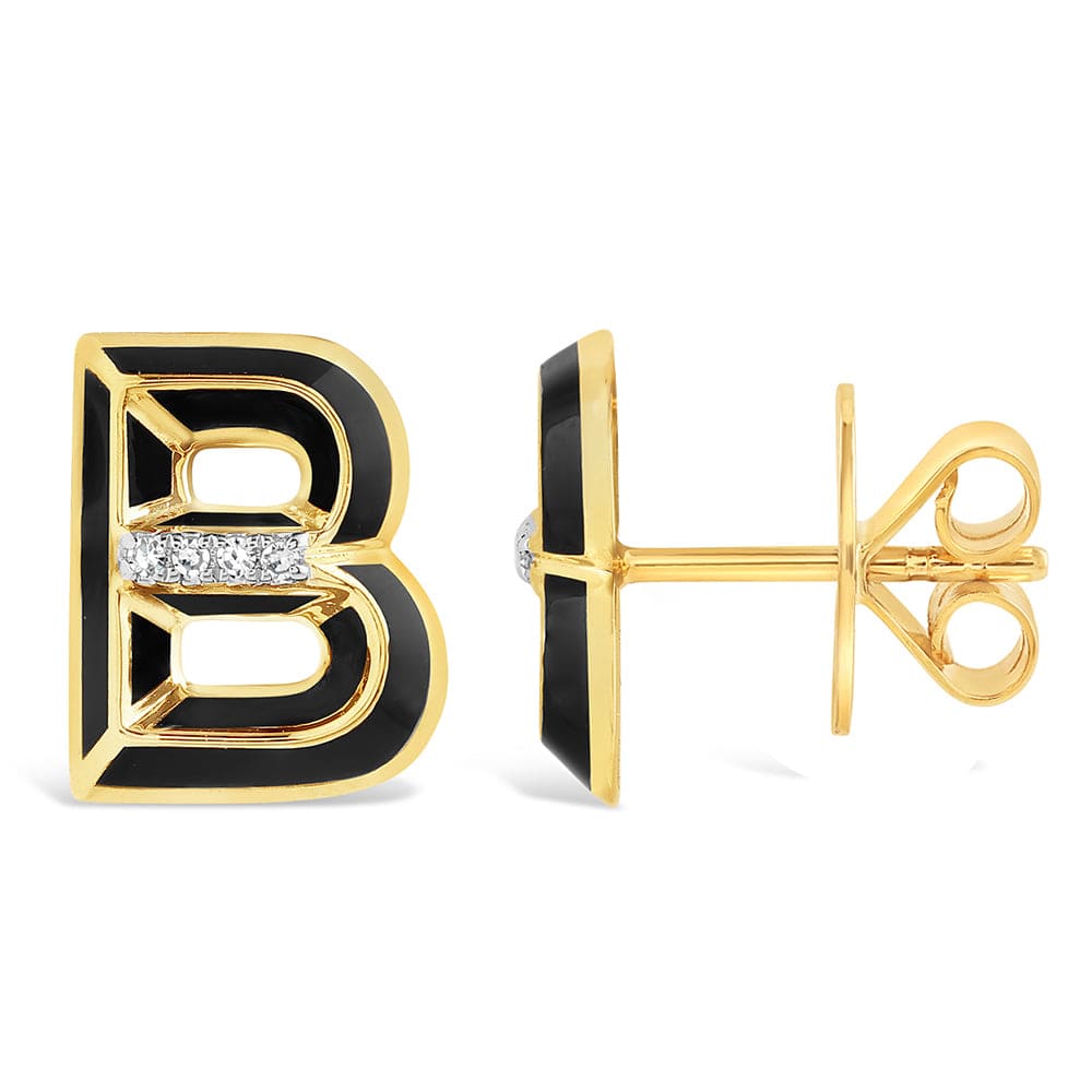 Luxury Promise Ceramic alphabet stud RDE00048PB-B RDE00048PB-B