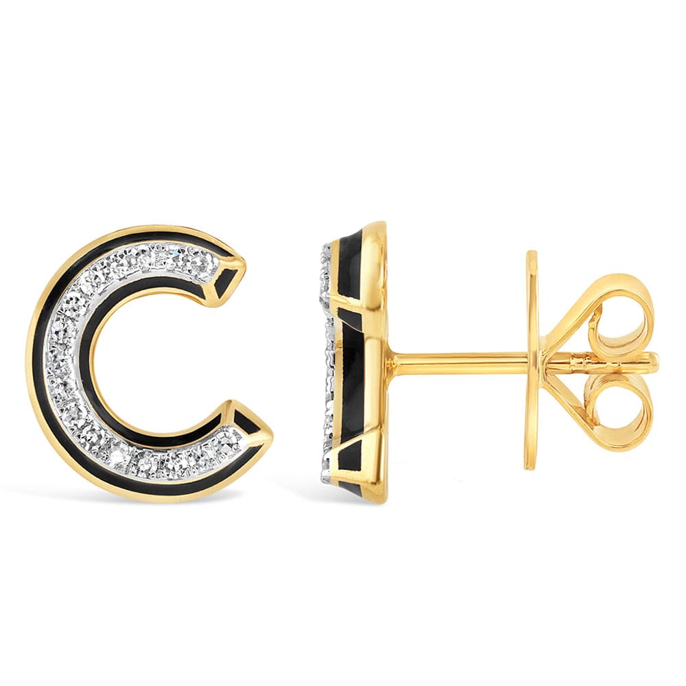 Luxury Promise Ceramic alphabet stud RDE00048PB-C RDE00048PB-C