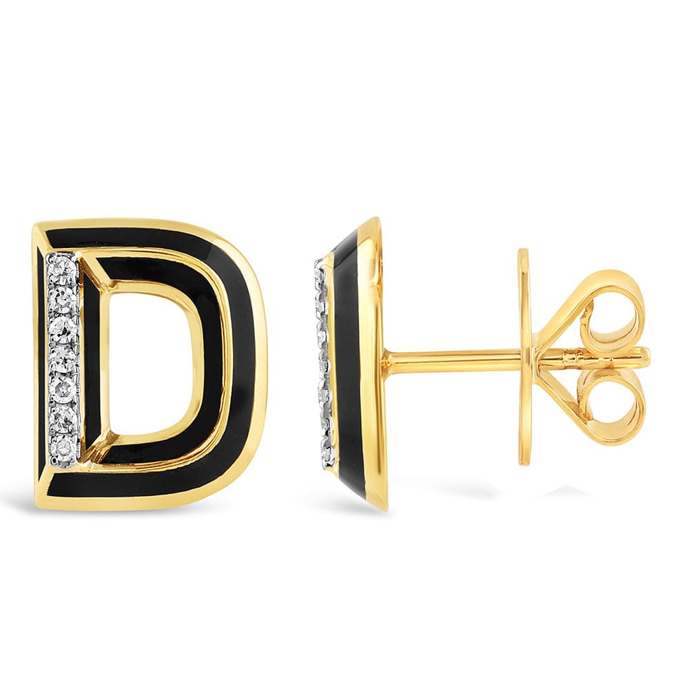 Luxury Promise Ceramic alphabet stud RDE00048PB-D RDE00048PB-D