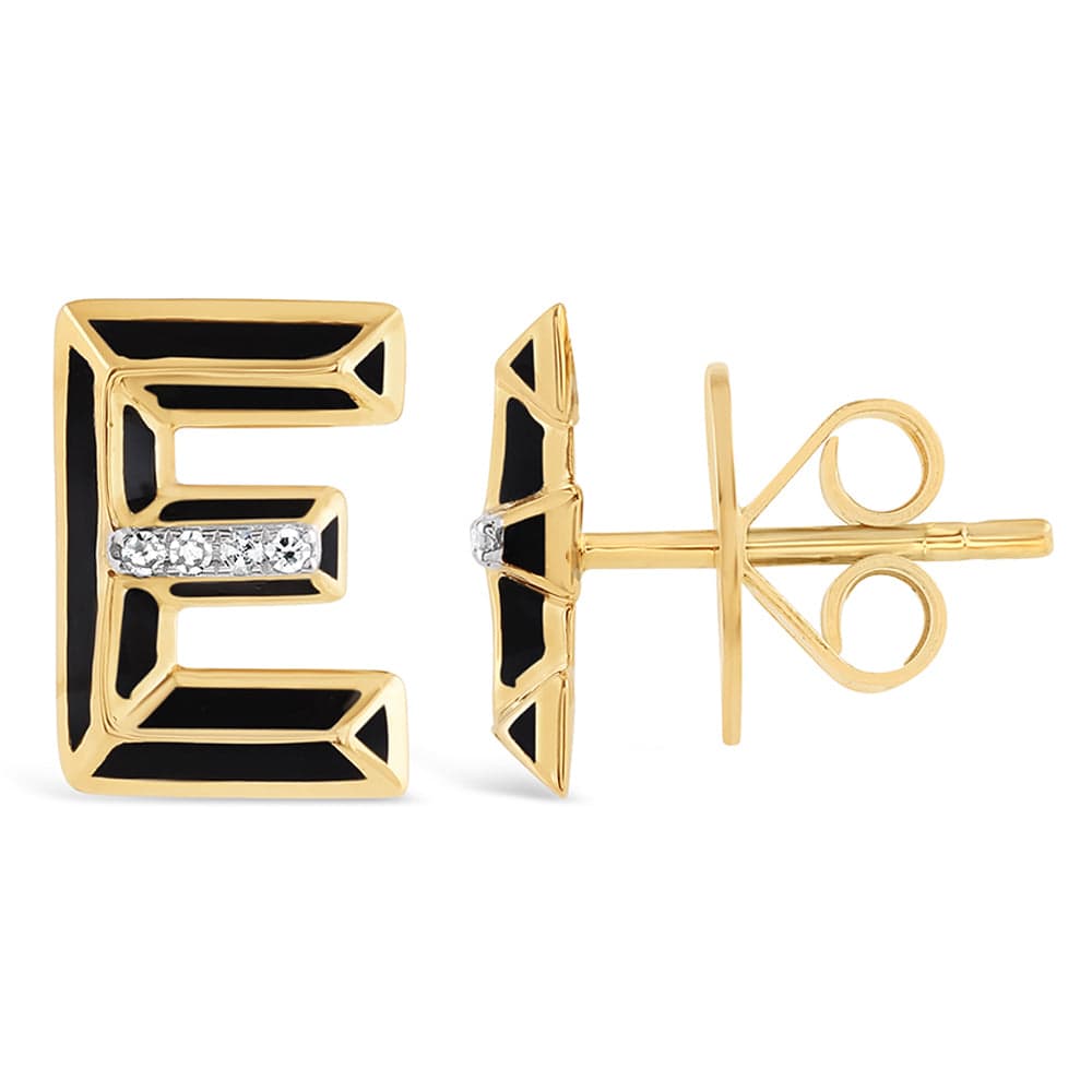 Luxury Promise Ceramic alphabet stud RDE00048PB-E RDE00048PB-E