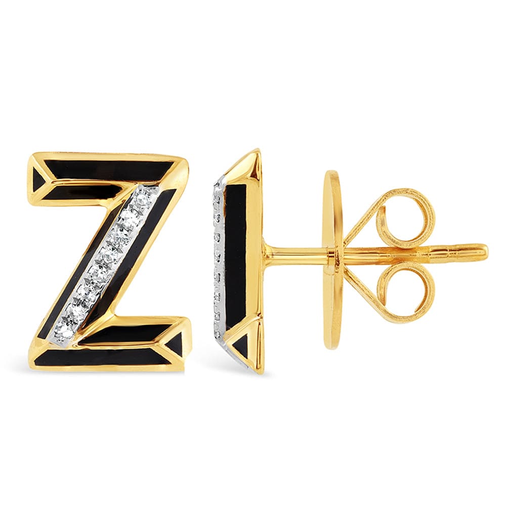 Luxury Promise Ceramic alphabet stud RDE00048PB-Z RDE00048PB-Z