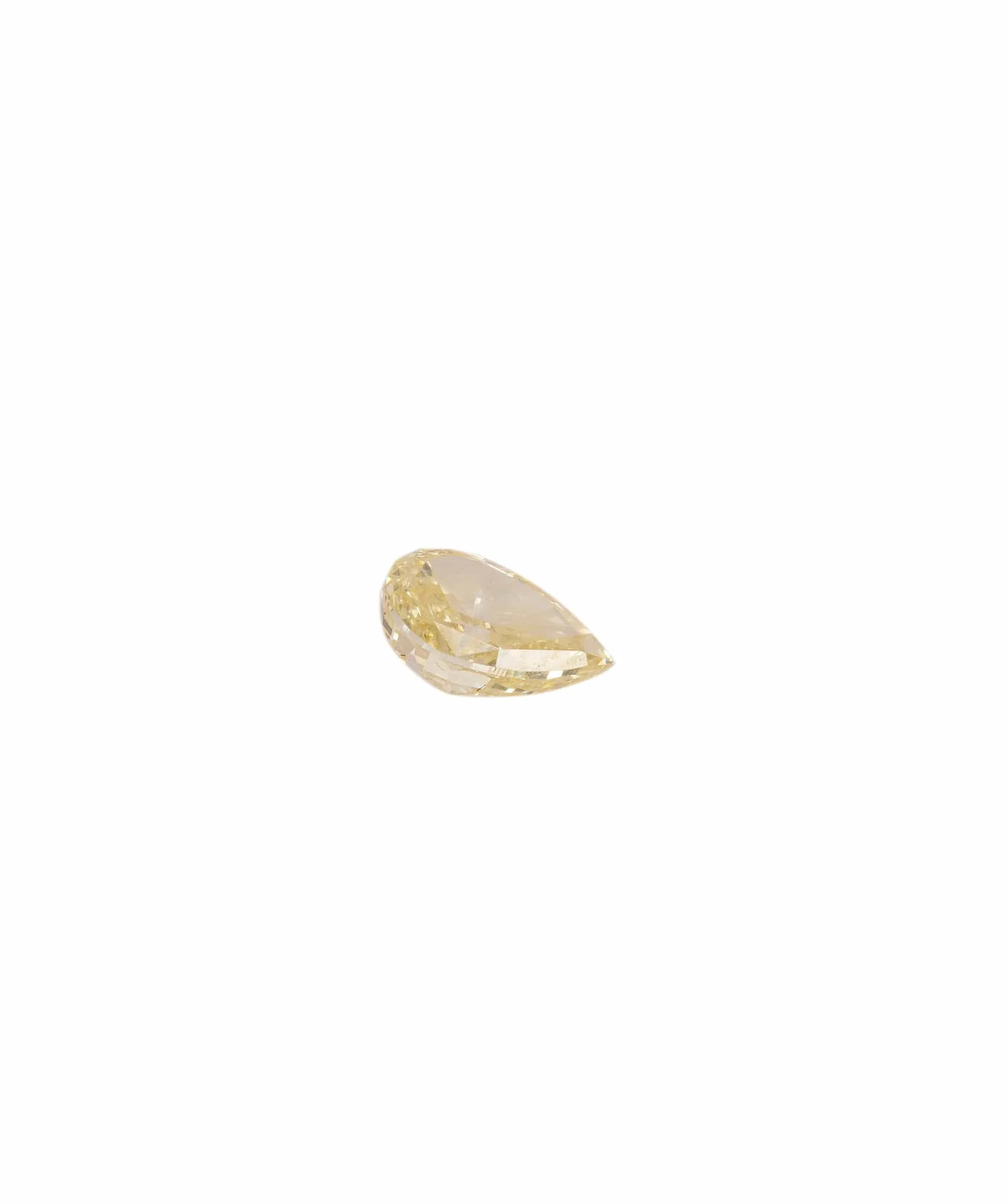 Luxury Promise Fancy Yellow 0.72crt Pear Diamond ANC1306