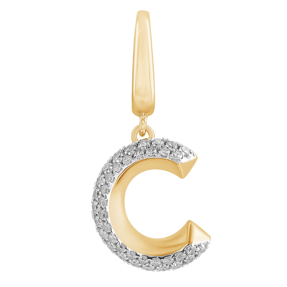 Luxury Promise Gold Alphabet charm RDCH006-C