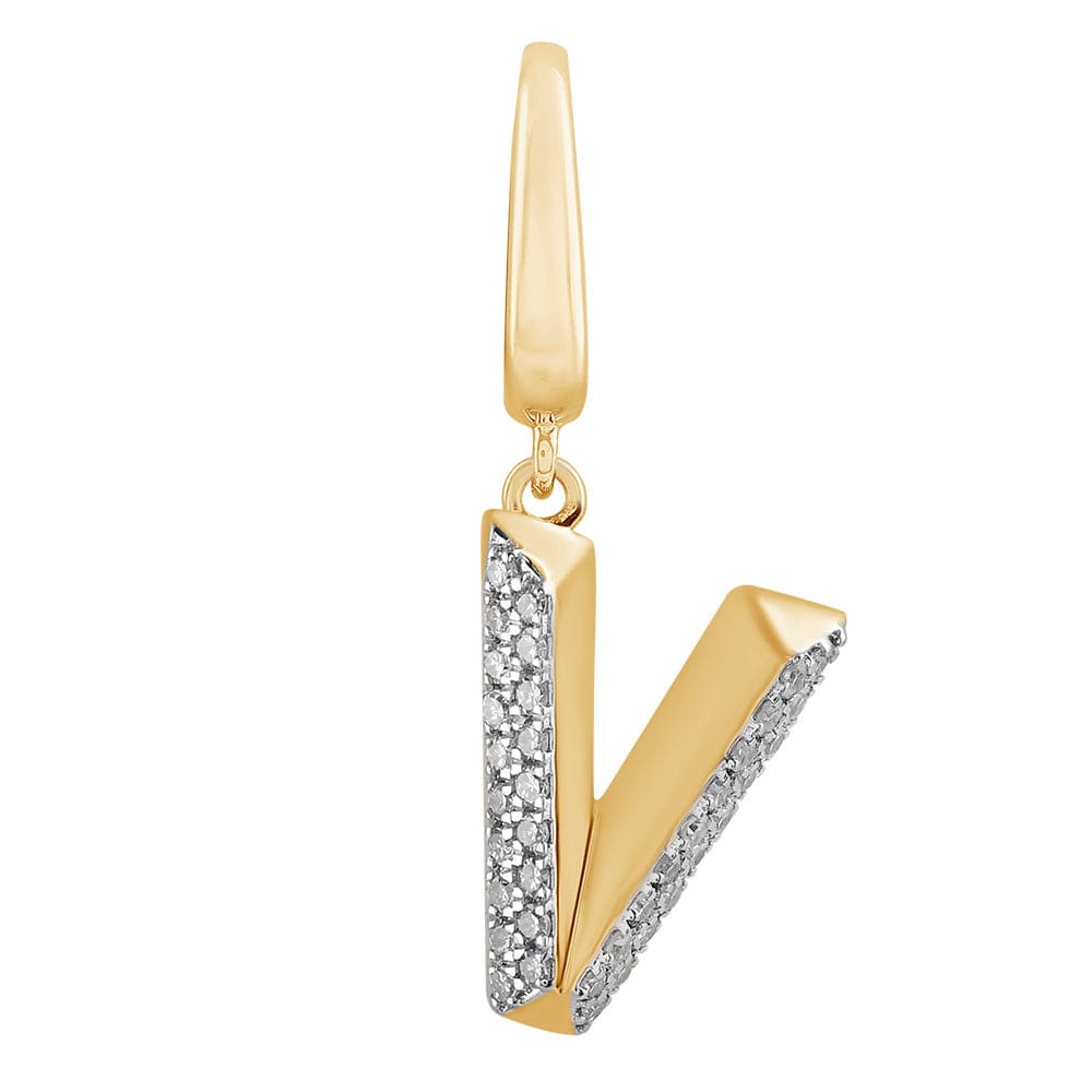 Luxury Promise Gold Alphabet charm RDCH006-V RDCH006-V