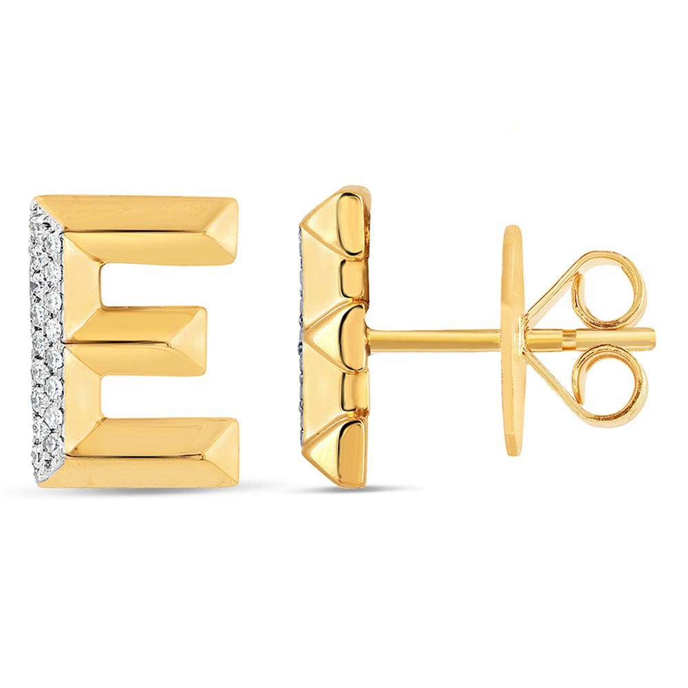 Luxury Promise Gold alphabet stud RDE00047-E RDE00047-E