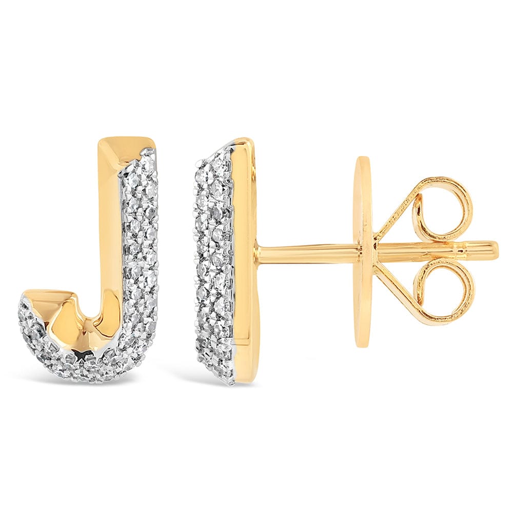 Luxury Promise Gold alphabet stud RDE00047-J RDE00047-J