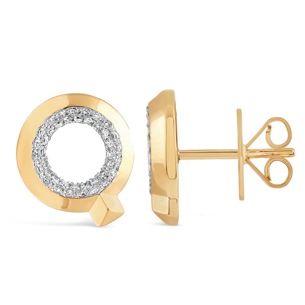 Luxury Promise Gold alphabet stud RDE00047-Q RDE00047-Q