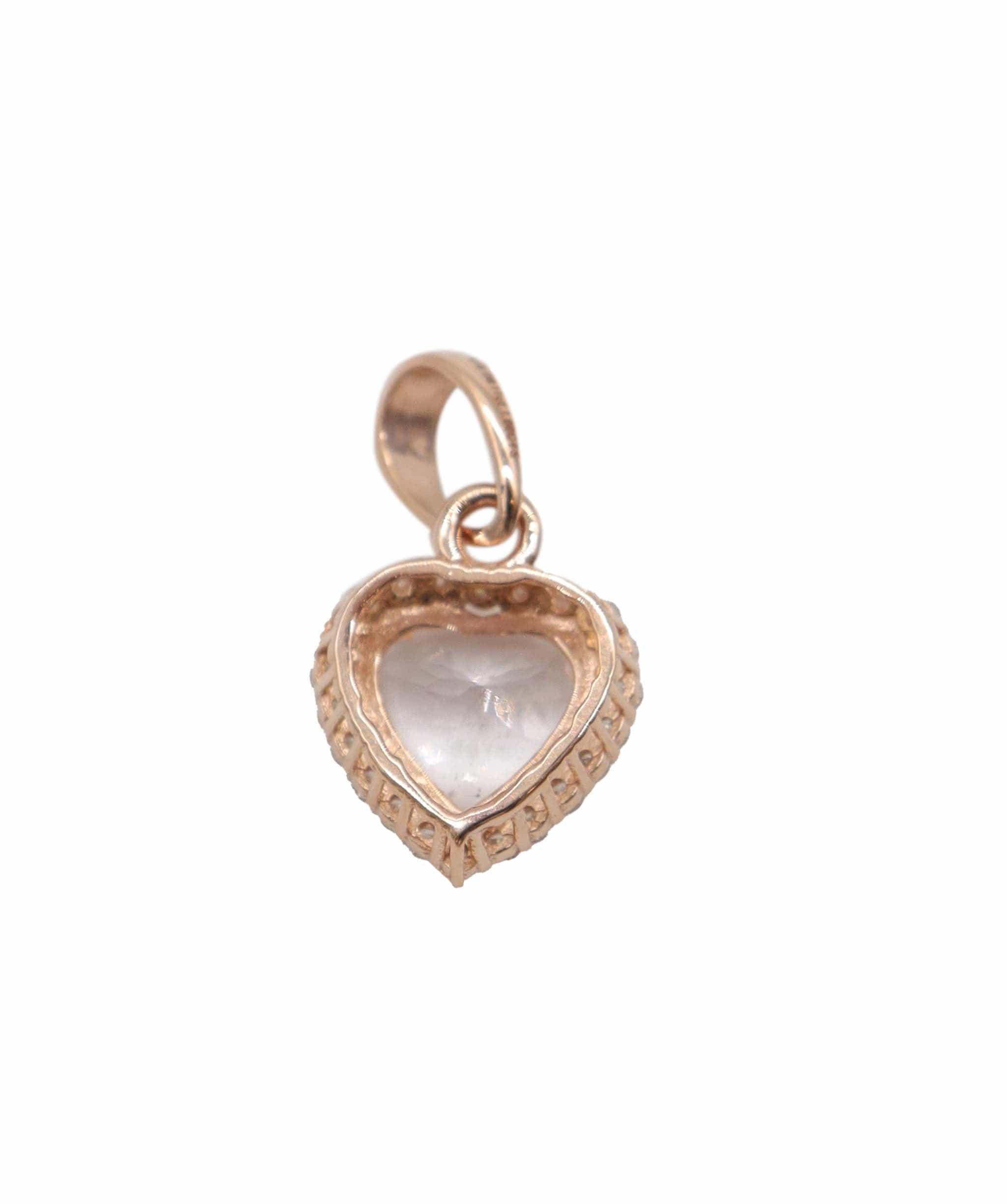 Luxury Promise Morganite heart penant 1.00 ct  DXBS0897