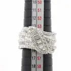 Luxury Promise Ring - Diamond 2.49ct 18K WG 750 Size6.75-7.25(US)