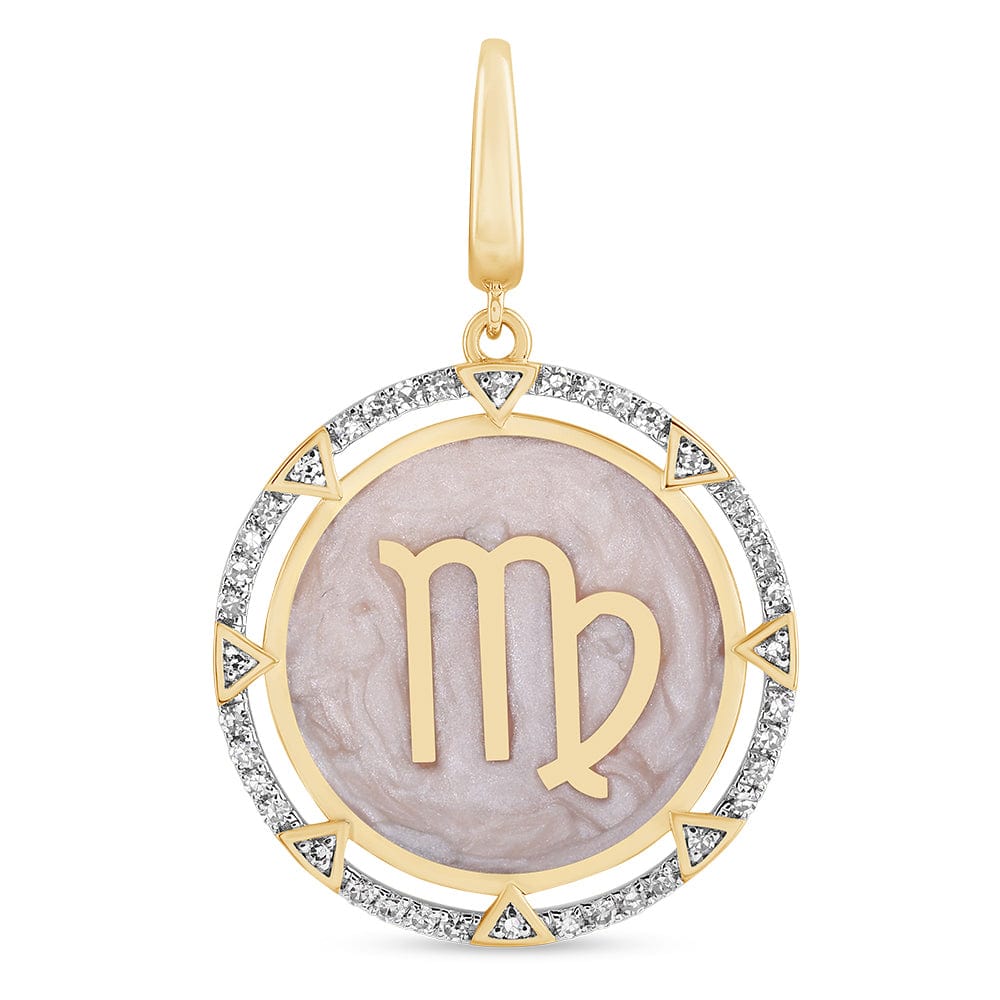 Luxury Promise TRYYST Round charm RDCH0009MOP Virgo RDCH0009MOP