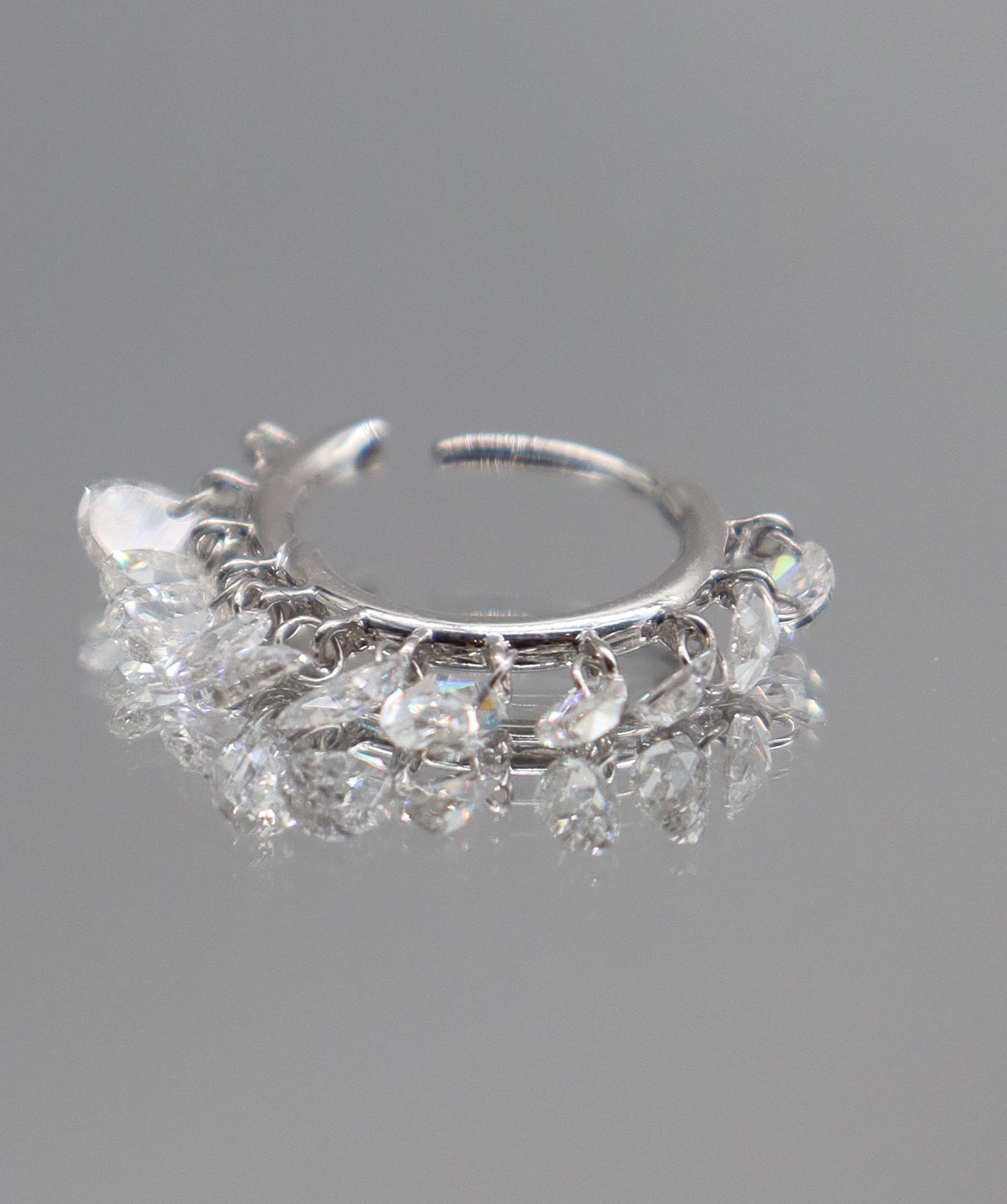 Luxury Promise White Pear Rosecut TW: 1.70ct Gold : 1.51g E7880