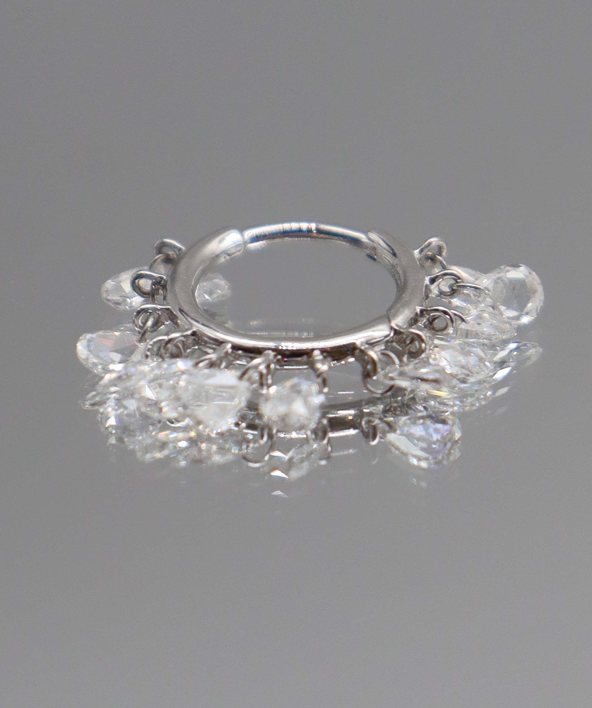 Luxury Promise White Pear Rosecut TW: 1.70ct Gold : 1.51g E7880