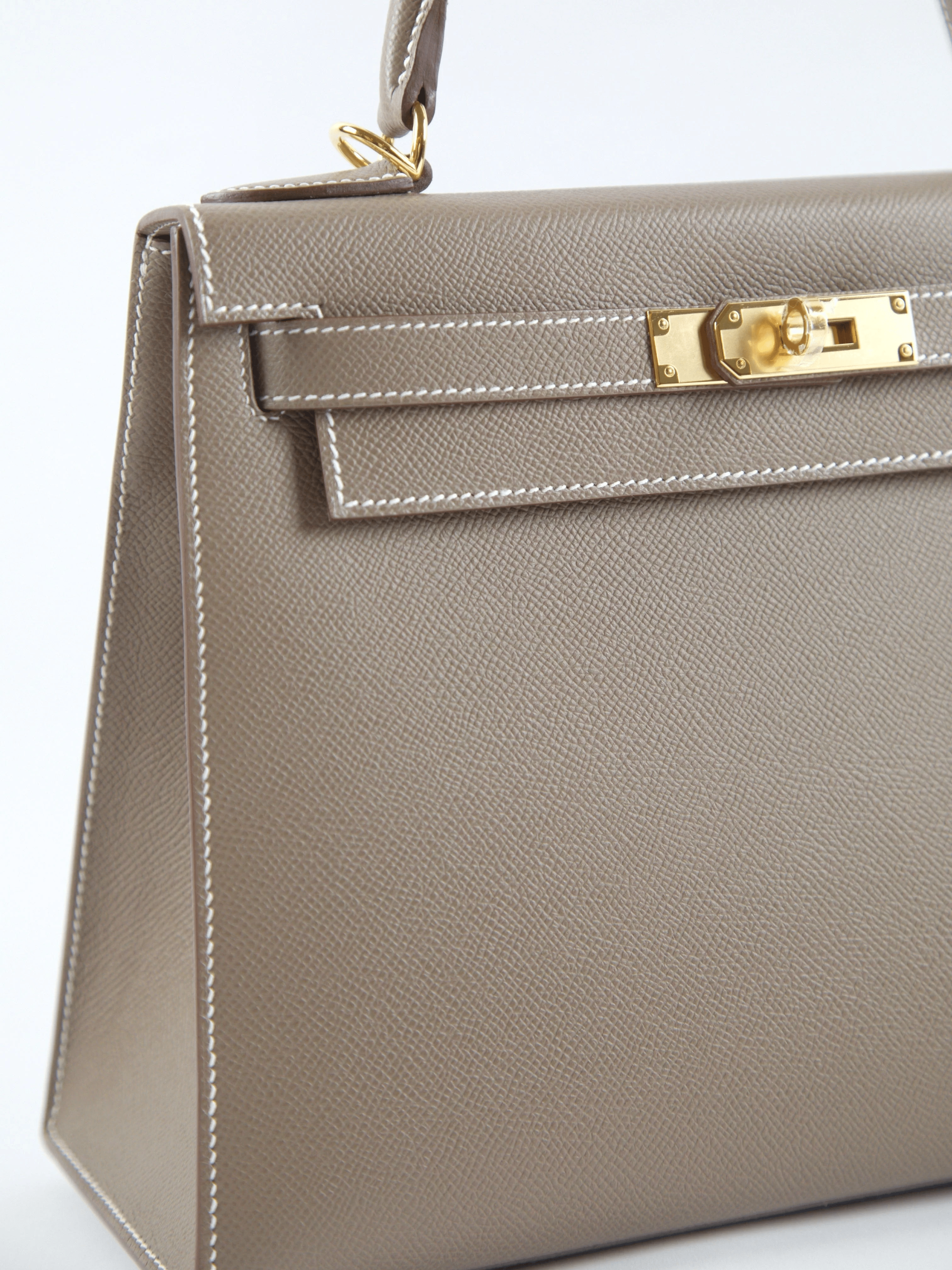 Luxury Promise HERMÈS KELLY 28CM ETOUPE Epsom Leather with Gold Hardware