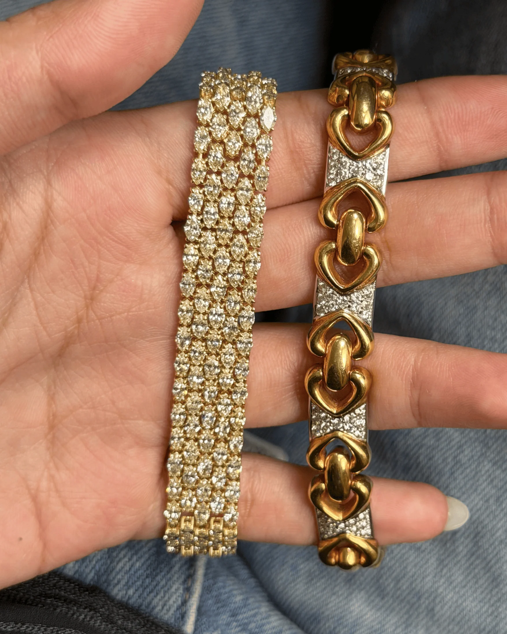 Luxury Promise Marquise Diamond Bracelet in 18K / D19.28ct (18.5cm) 3971 JJC0594
