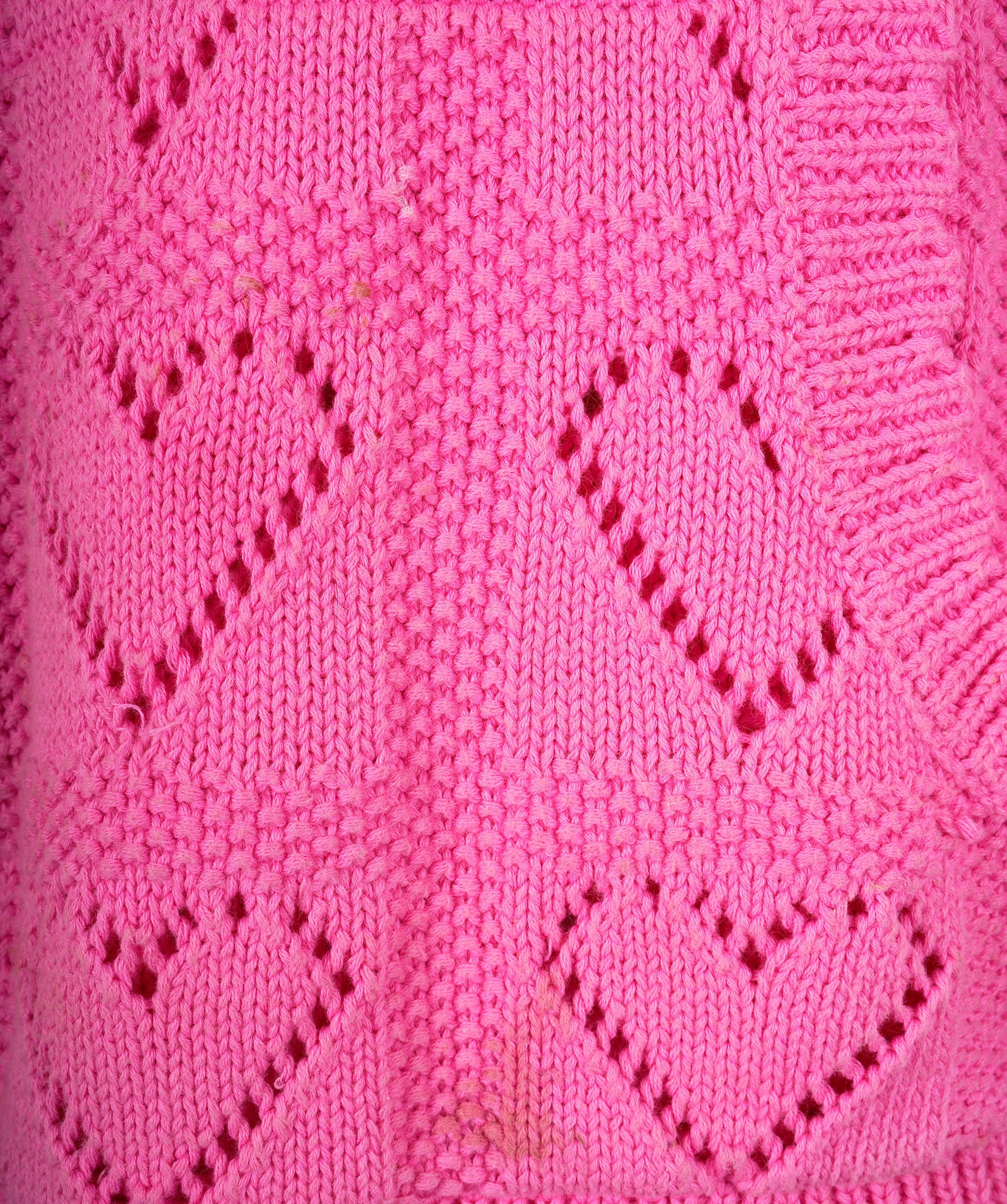 Luxury Promise Pink heart pattern cardigan AVL1092