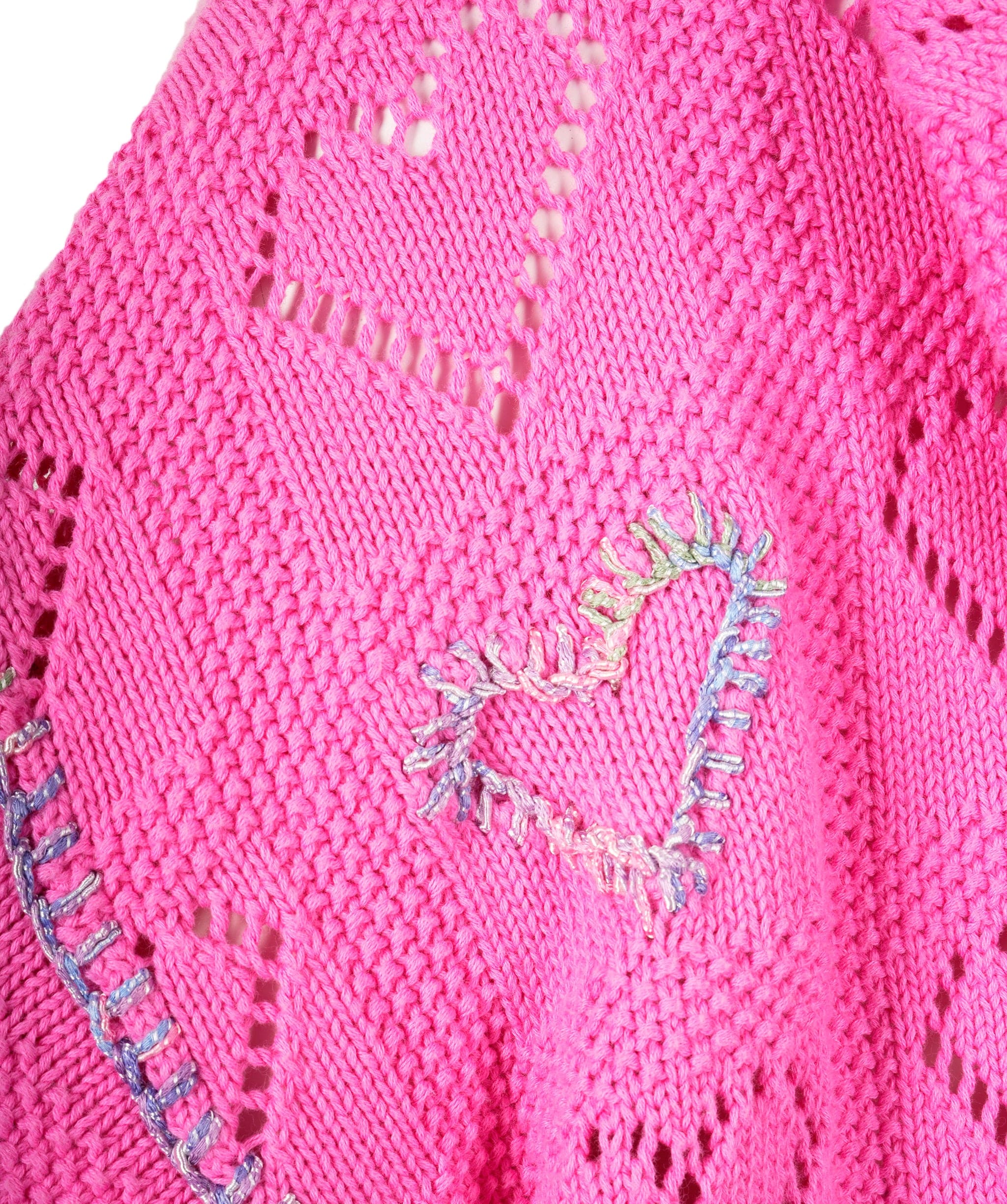 Luxury Promise Pink heart pattern cardigan AVL1092