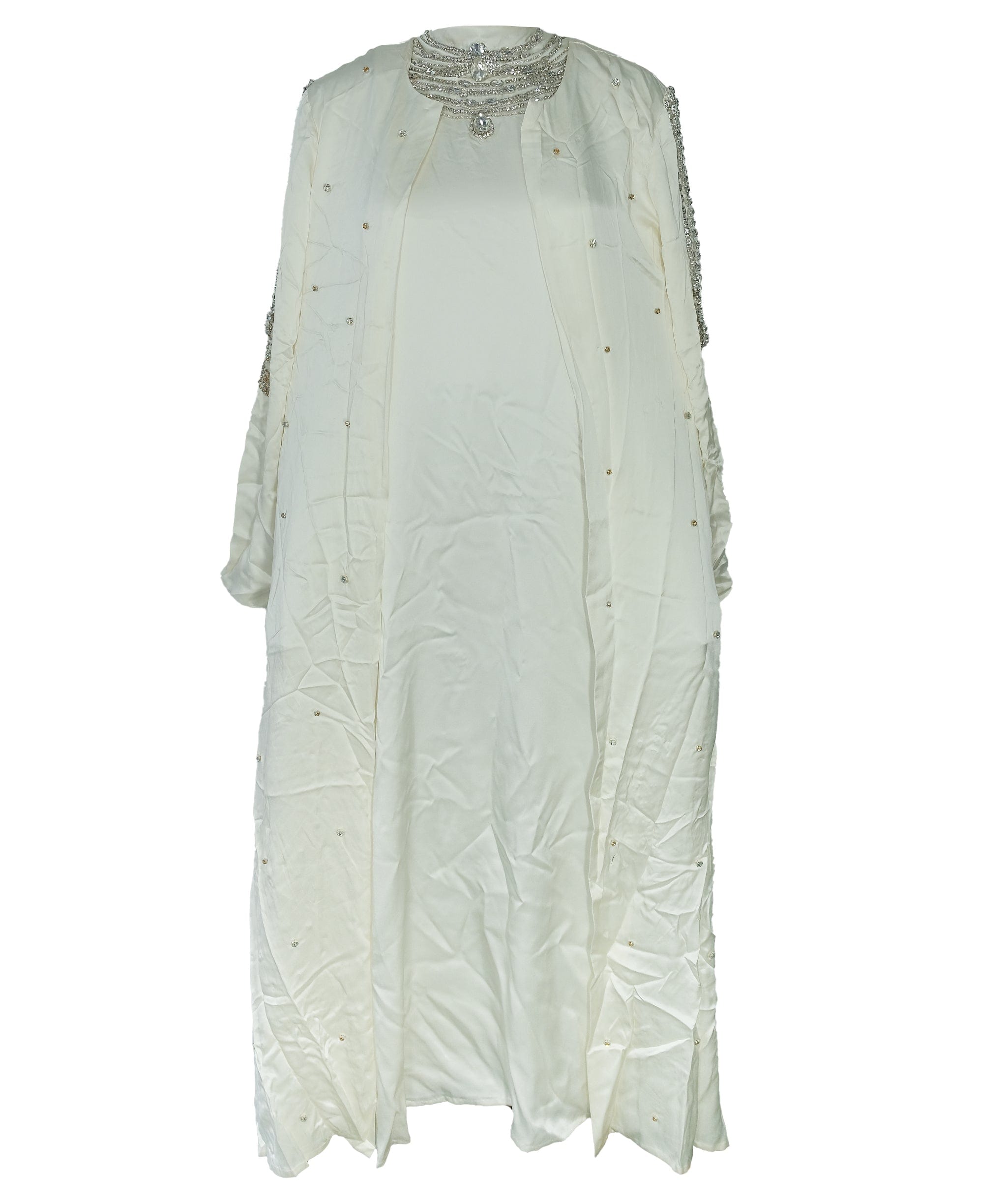 Luxury Promise Nargis Abaya White RJC3435