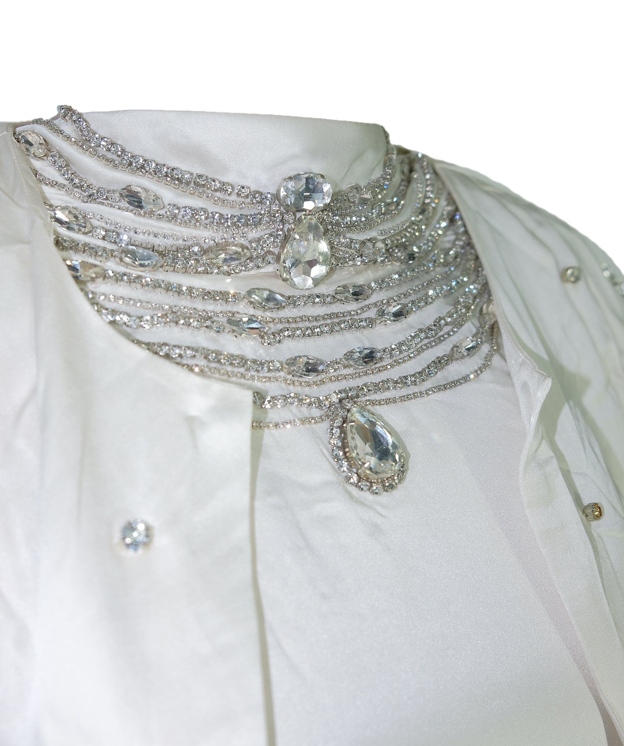 Luxury Promise Nargis Abaya White RJC3435