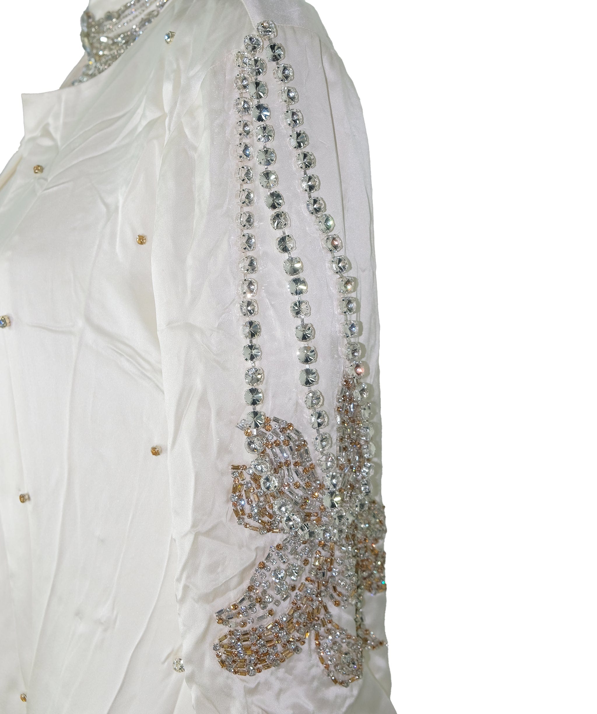 Luxury Promise Nargis Abaya White RJC3435