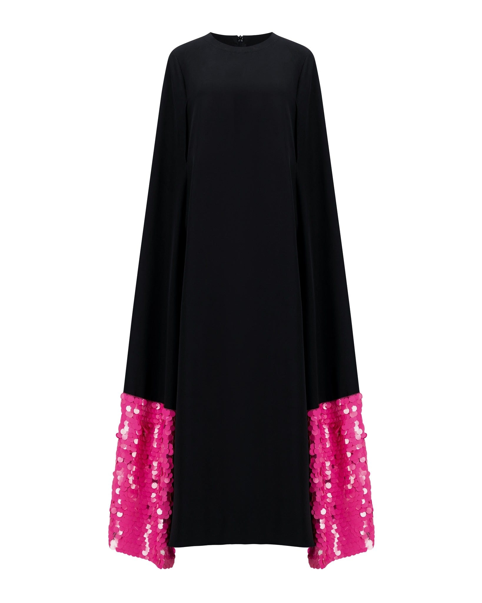 Luxury Promise RANIA CAPE GOWN BLACK & PINK RJC3676