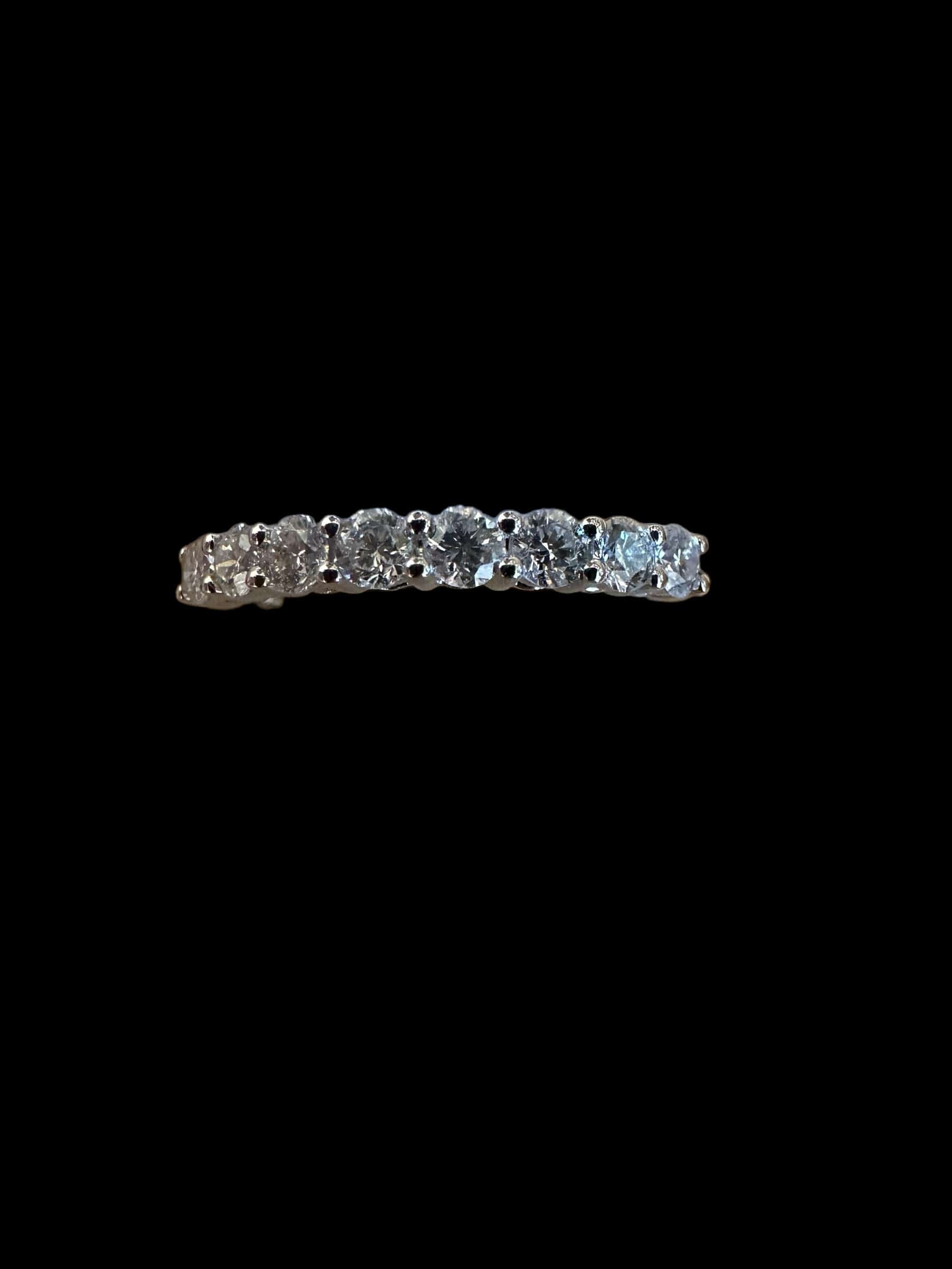 Luxury Promise Eternity Ring with Round Diamonds 0.50ct - WG