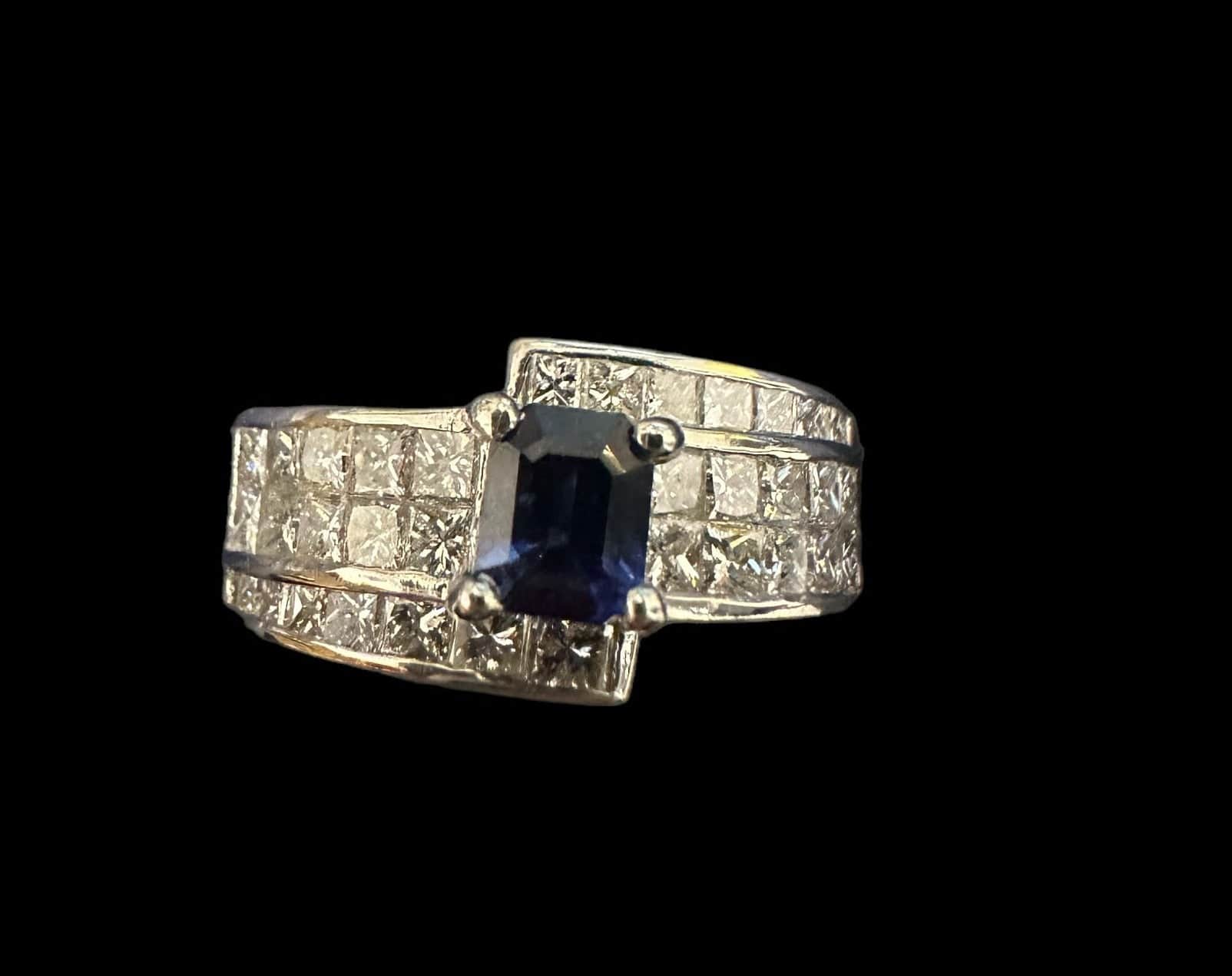 Luxury Promise Sapphire & Diamond Dress Ring