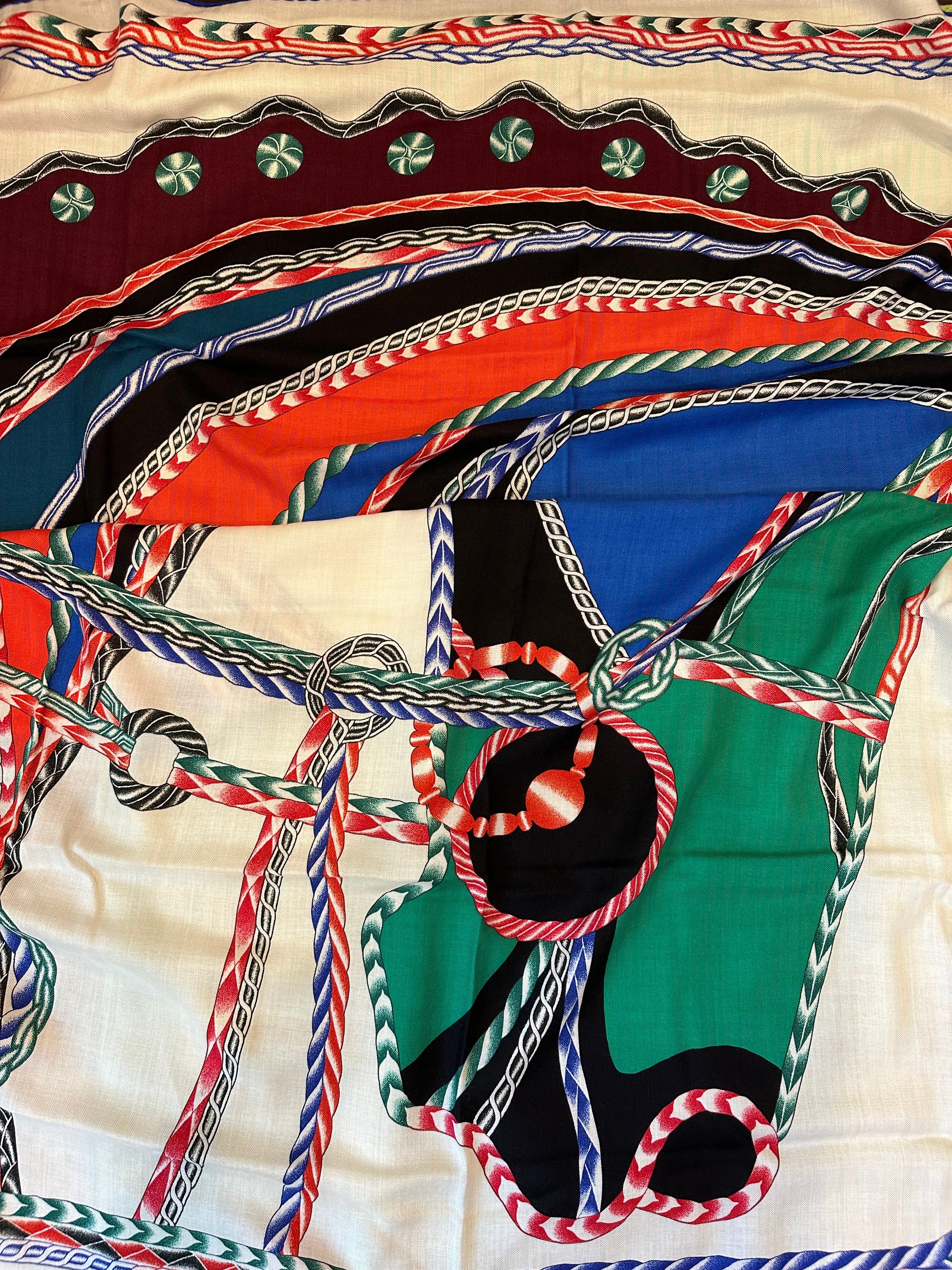 Luxury Promise Hermes Scarf - Colourful Horse