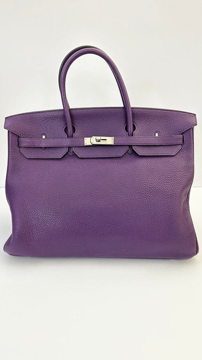 78768 Hermes Birkin 40 Handbag Purple