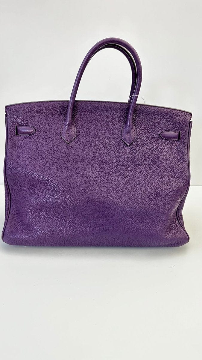 78768 Hermes Birkin 40 Handbag Purple