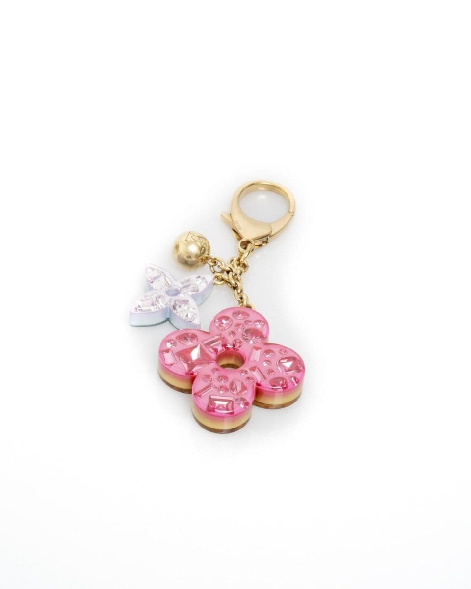 3. Louis Vuitton Pink Fleur de Lys Bag Charm and Key Chain- AWL1750