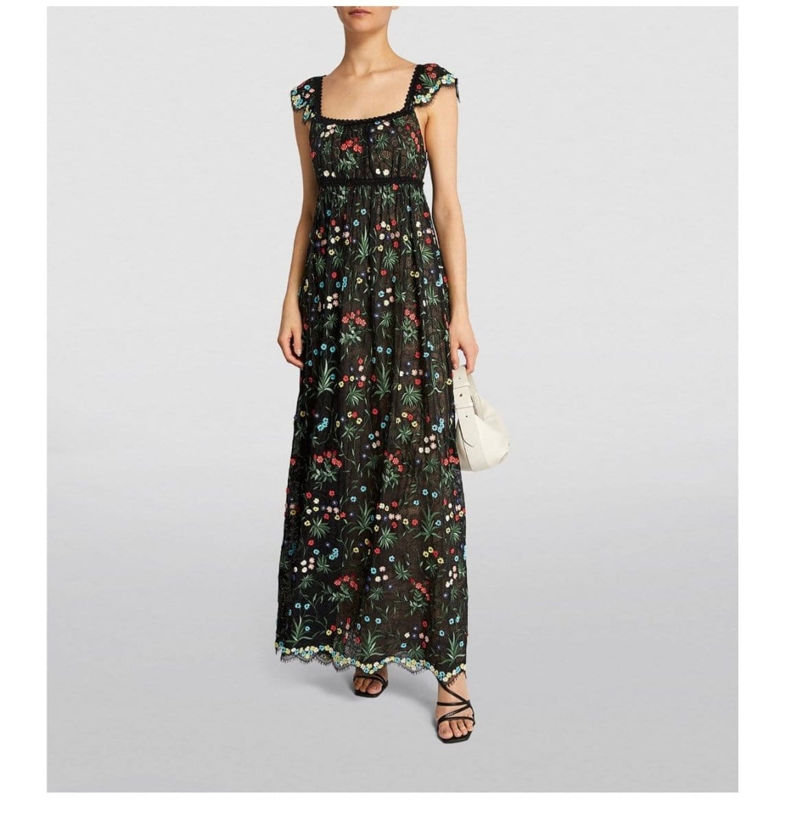 Alice + Olivia McKenna Floral-Embroidered Maxi Dress -