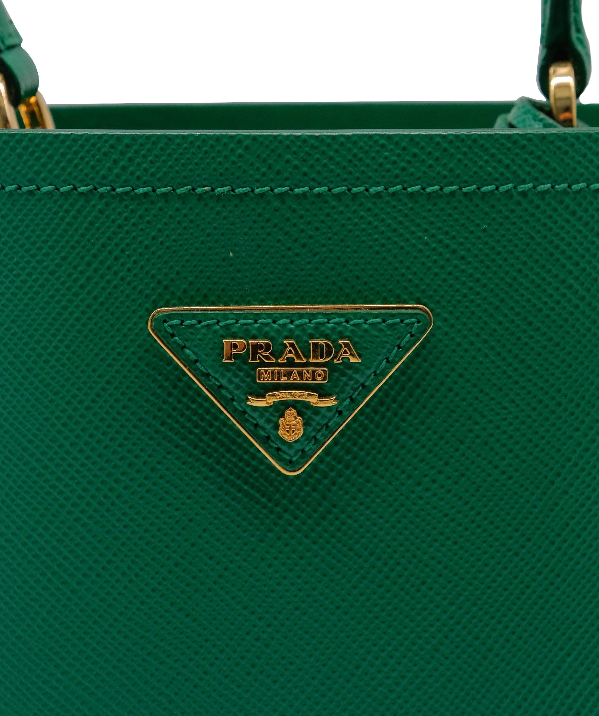 LuxuryPromise Prada Bucket Green Leather Safiano RJC3032