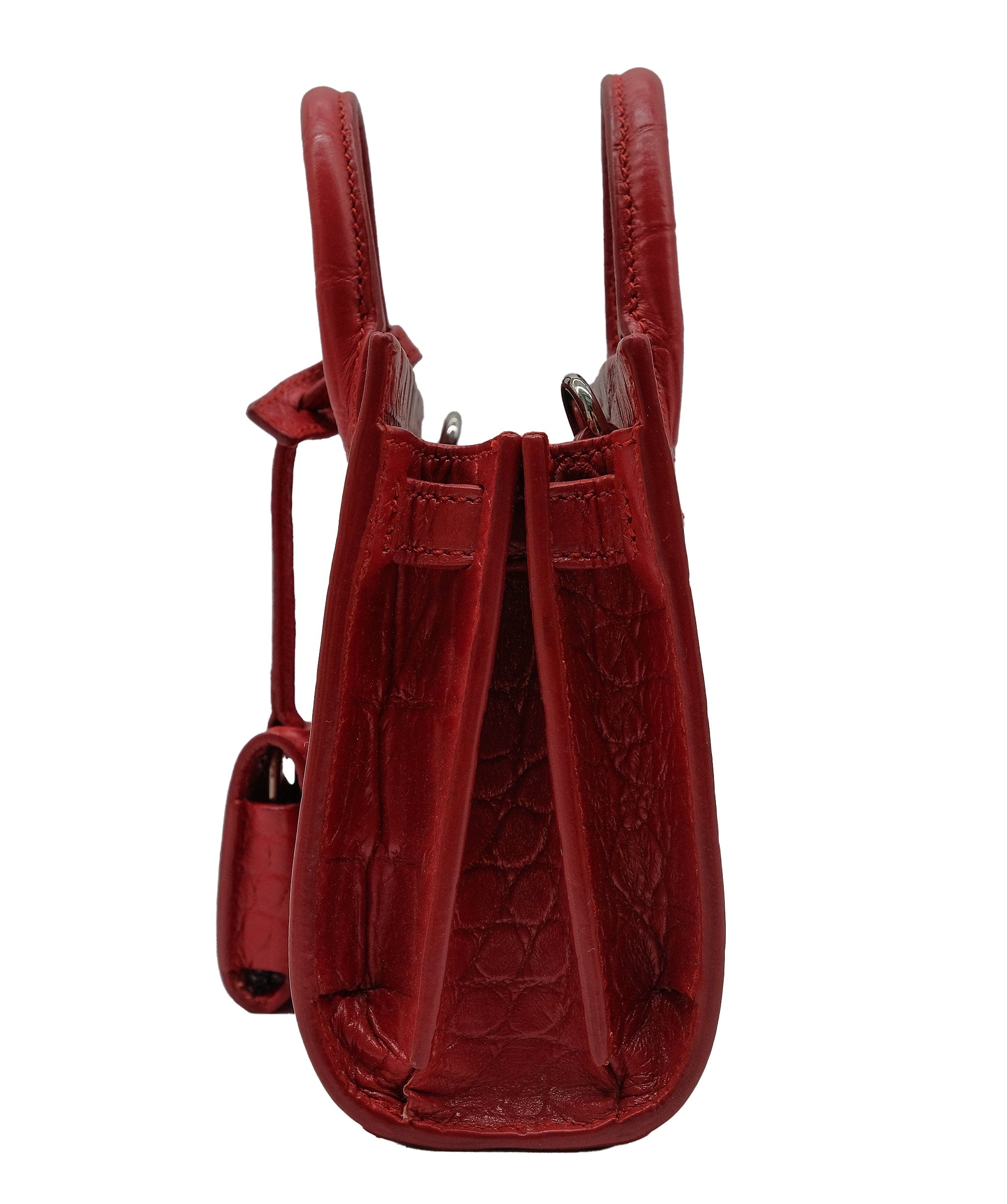 LuxuryPromise Saint Laurent Croc Embossed Red Sling Bag RJC3031