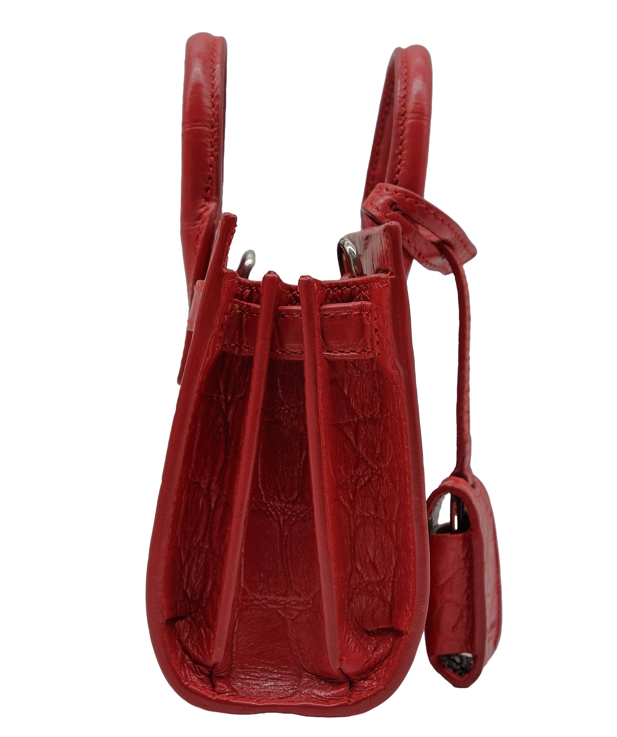 LuxuryPromise Saint Laurent Croc Embossed Red Sling Bag RJC3031