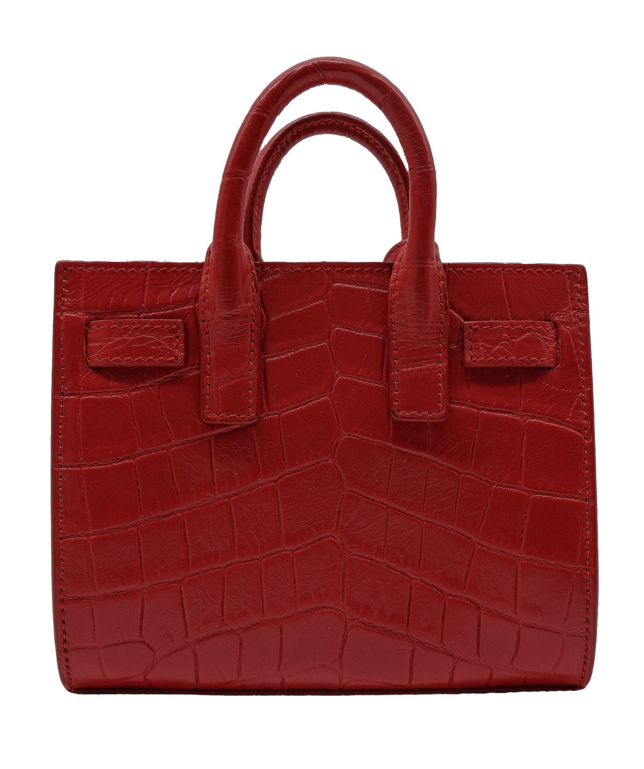 LuxuryPromise Saint Laurent Croc Embossed Red Sling Bag RJC3031