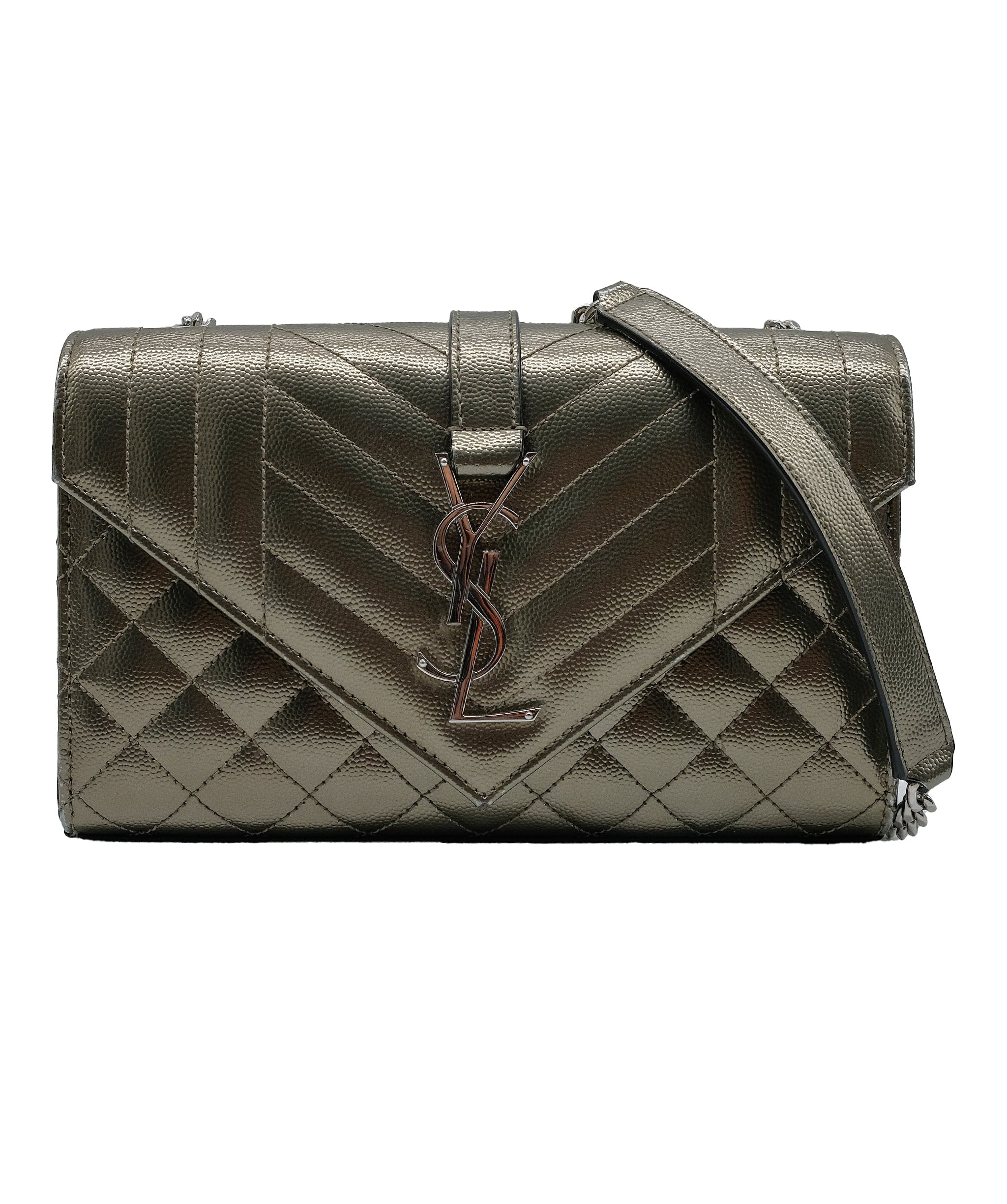 LuxuryPromise YSL Grey Metallic sling bag RJC3056